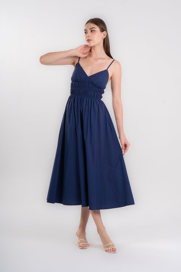 Odette Dress in Ocean Blue