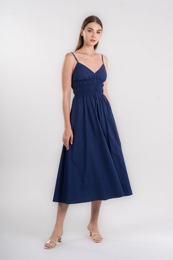 Odette Dress in Ocean Blue