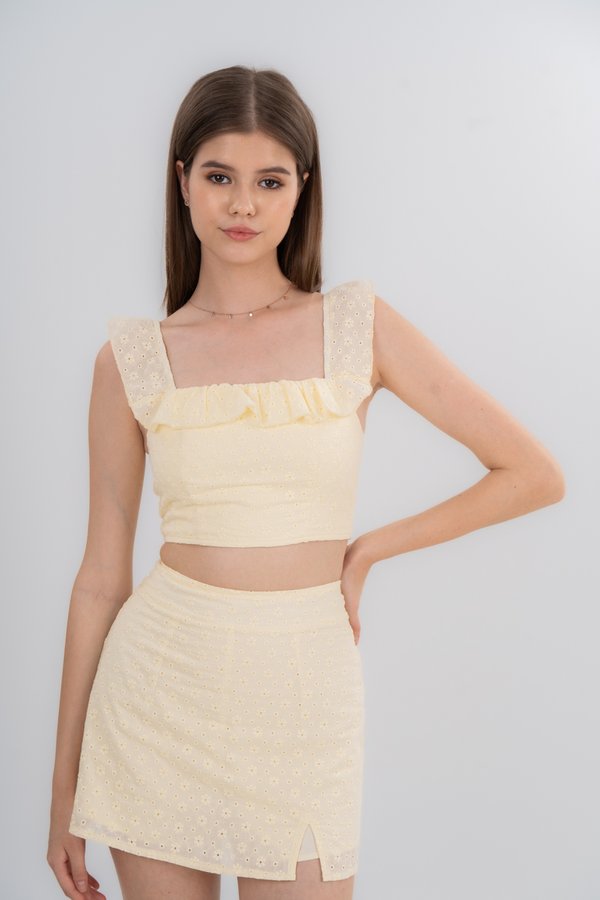 Marie Top in Pastel Yellow