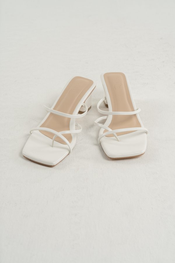 Nayla Heels in White