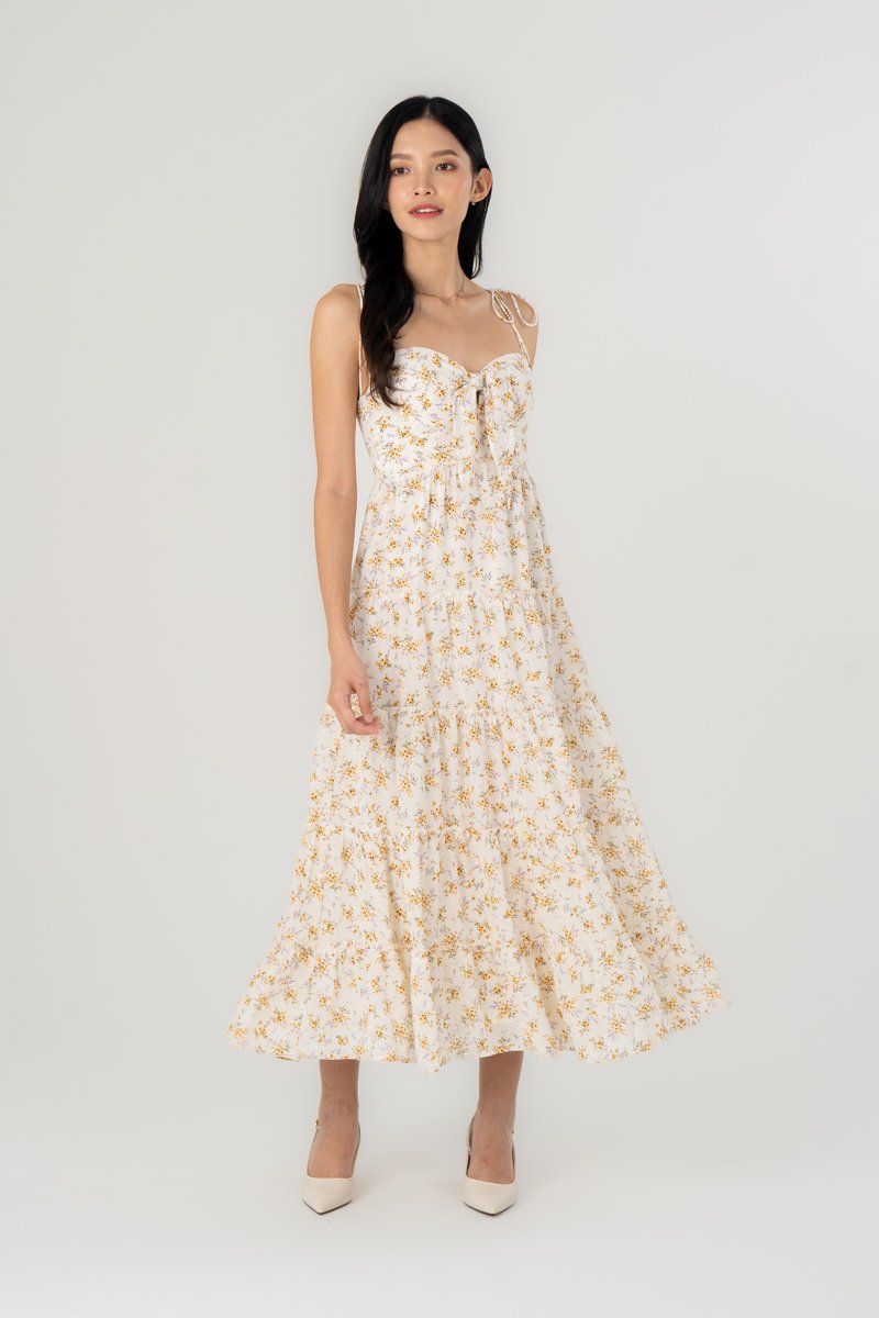 Anika Dress in White Floral | Blair Wears