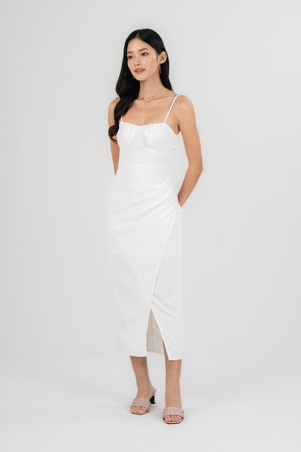 Carmen Dress in White