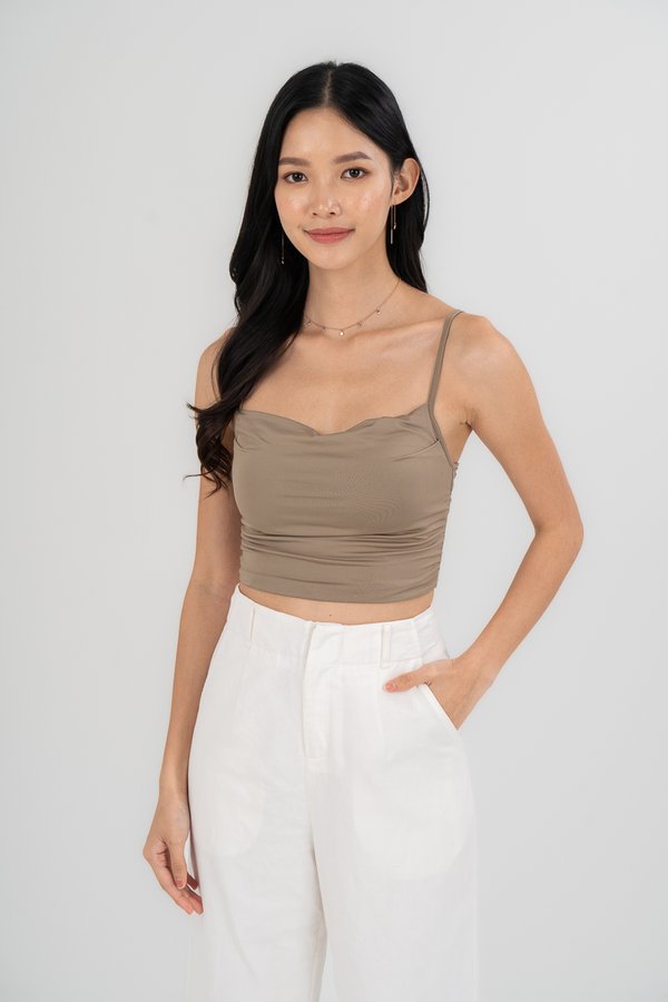 Casey Top in Taupe