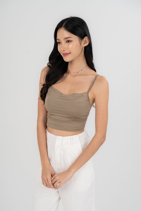 Casey Top in Taupe