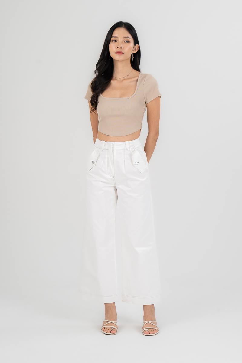 ELIE PANTS / WHITE