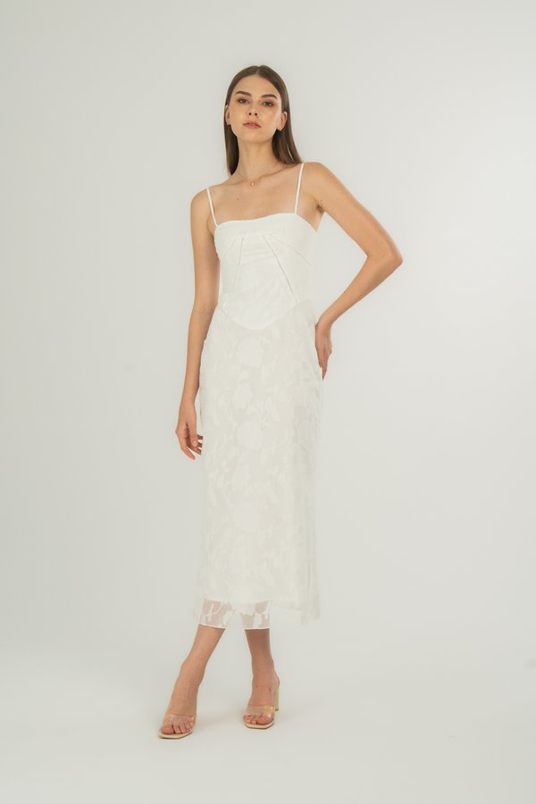 Lorena Dress in White