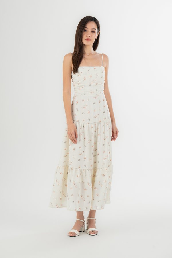 Edith Dress in Cream Floral