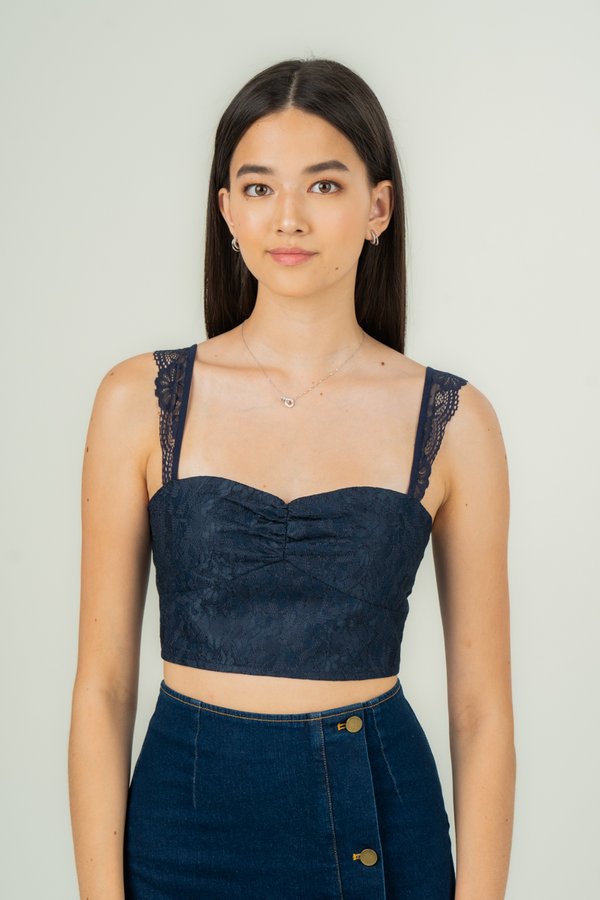 Kylie Top in Navy