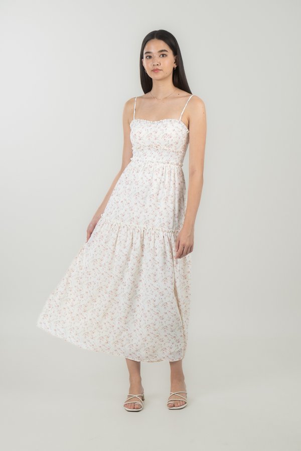 Camilla Dress in Cream Floral