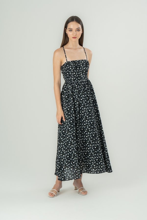 Esmeralda Dress in Black Floral