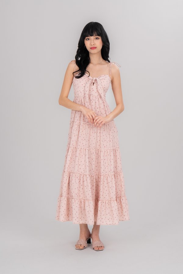 Anika Dress in Pink Floral