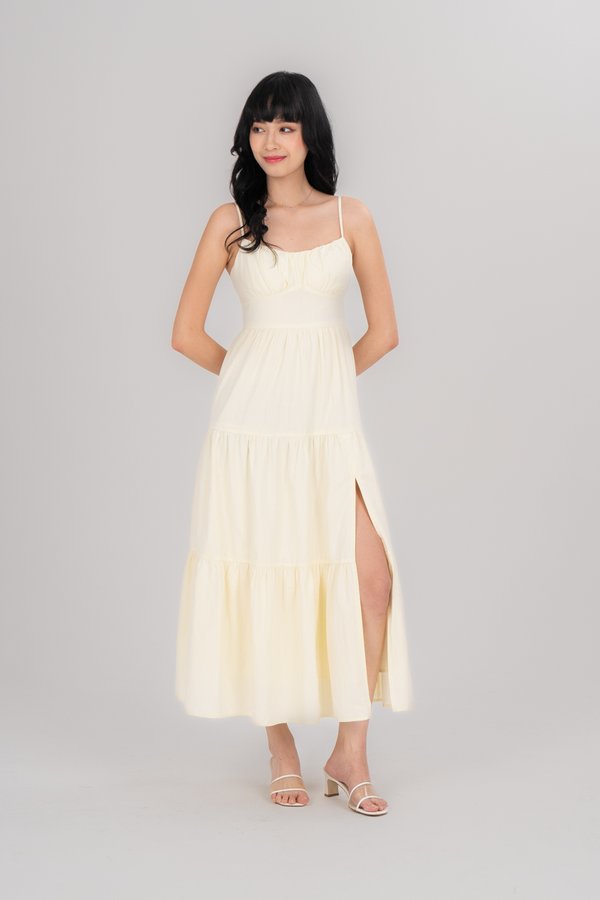 Malia Dress in Light Yellow