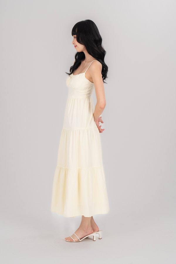 Malia Dress in Light Yellow