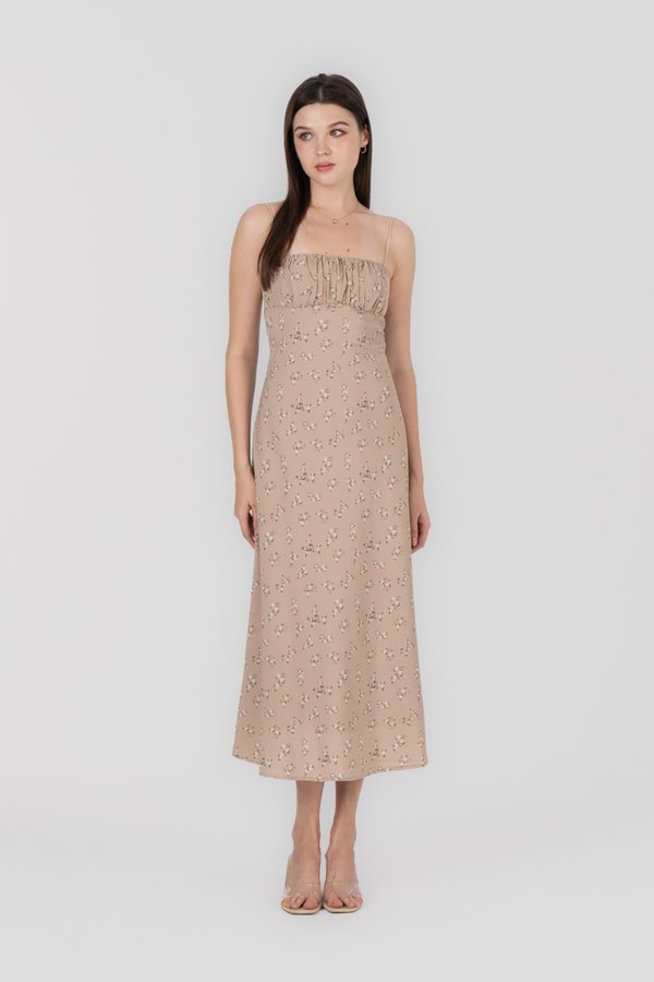 Natalie Dress in Chestnut Floral