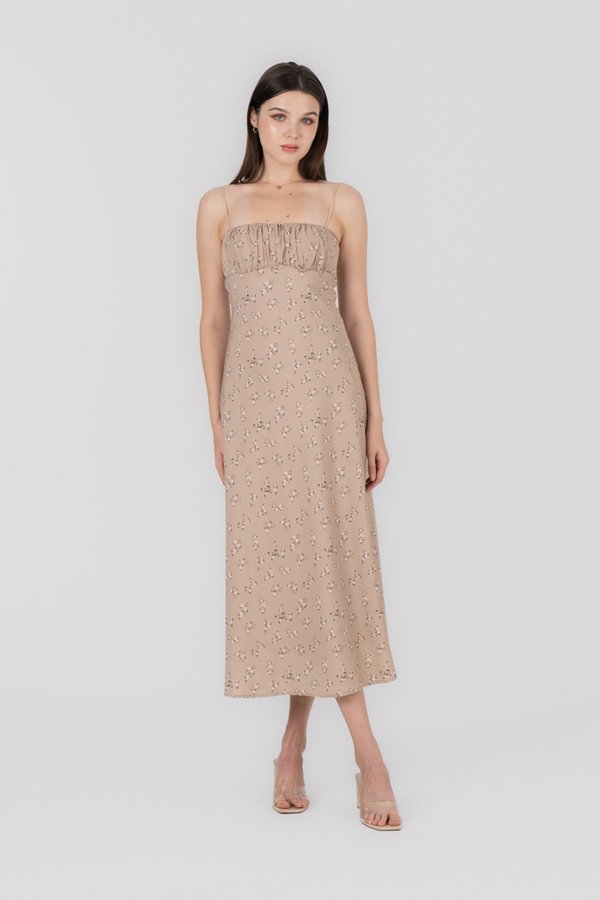 Natalie Dress in Chestnut Floral