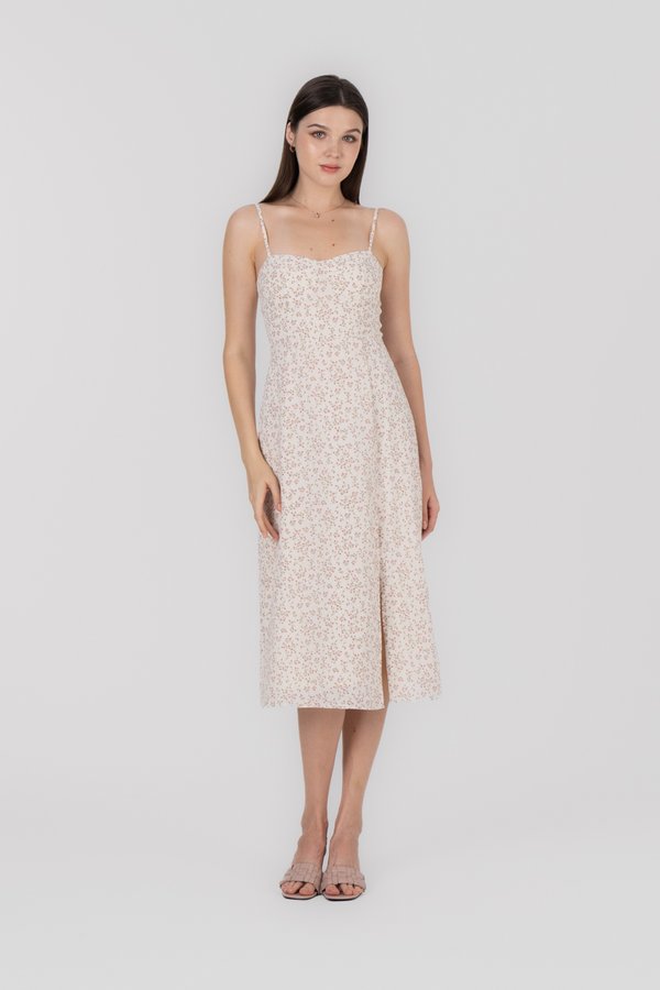 Penelope Dress in White Floral