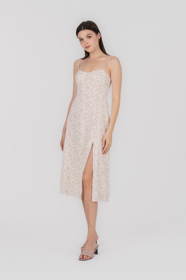Penelope Dress in White Floral