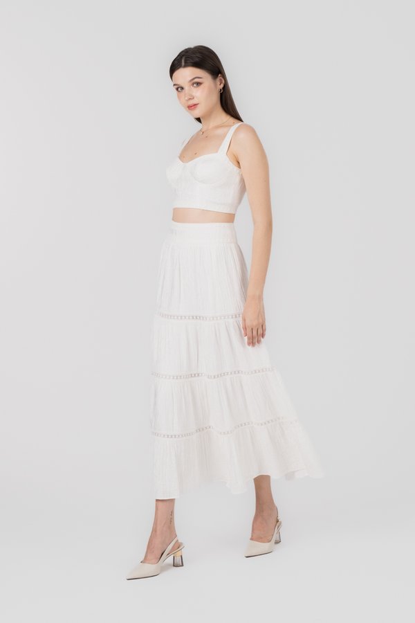 Evangeline Skirt in White
