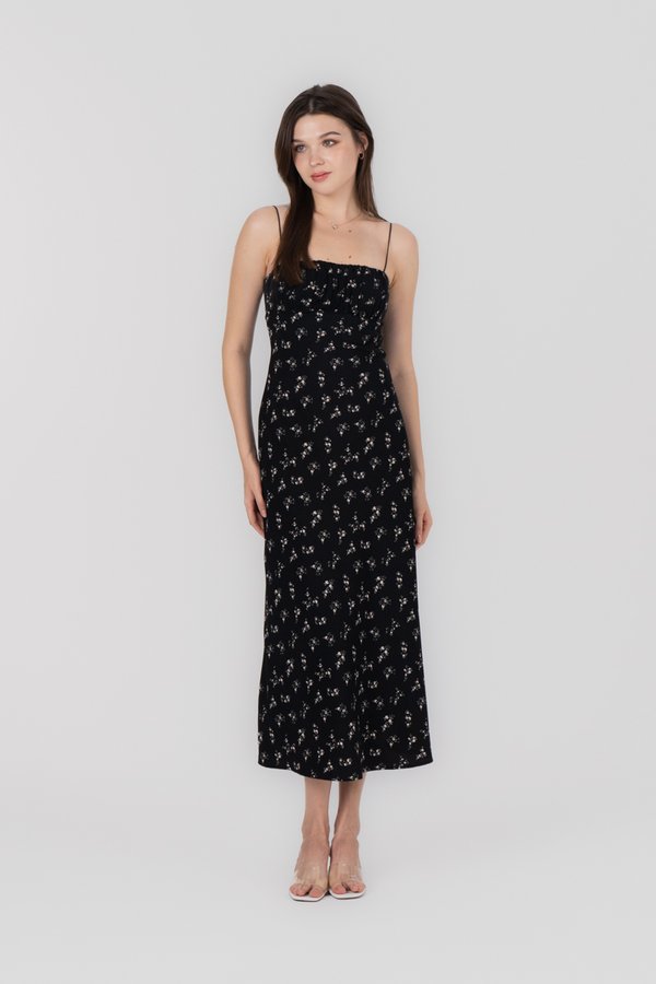 Natalie Dress in Ebony Floral