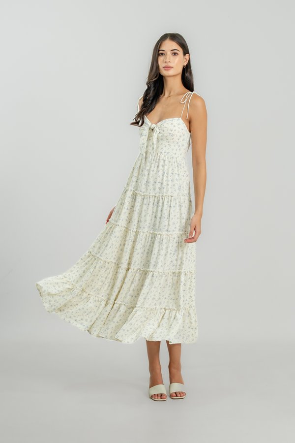 Anika Dress in Porcelain Floral