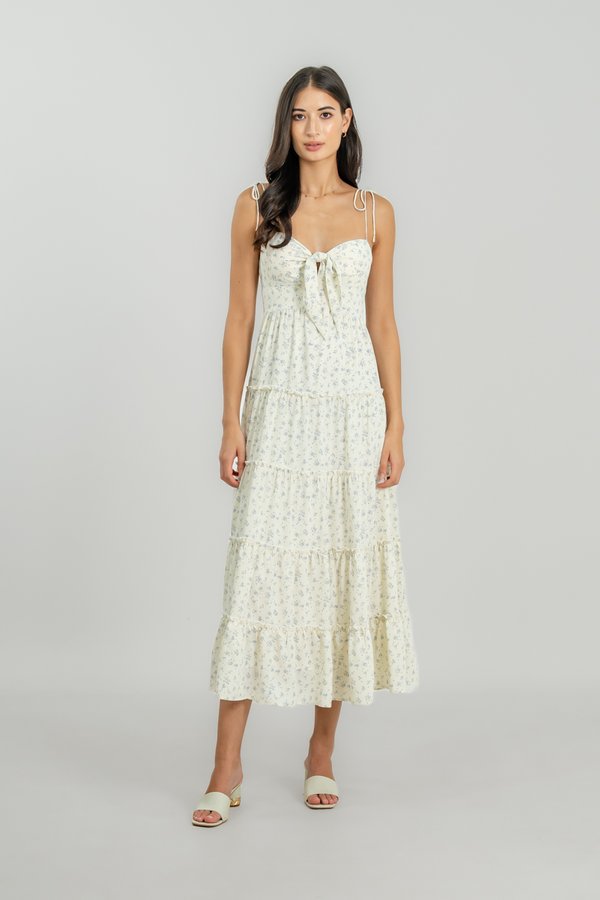 Anika Dress in Porcelain Floral