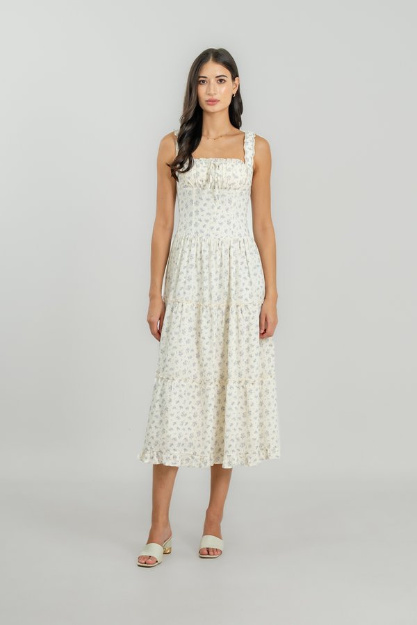 Judith Dress in Periwinkle Floral