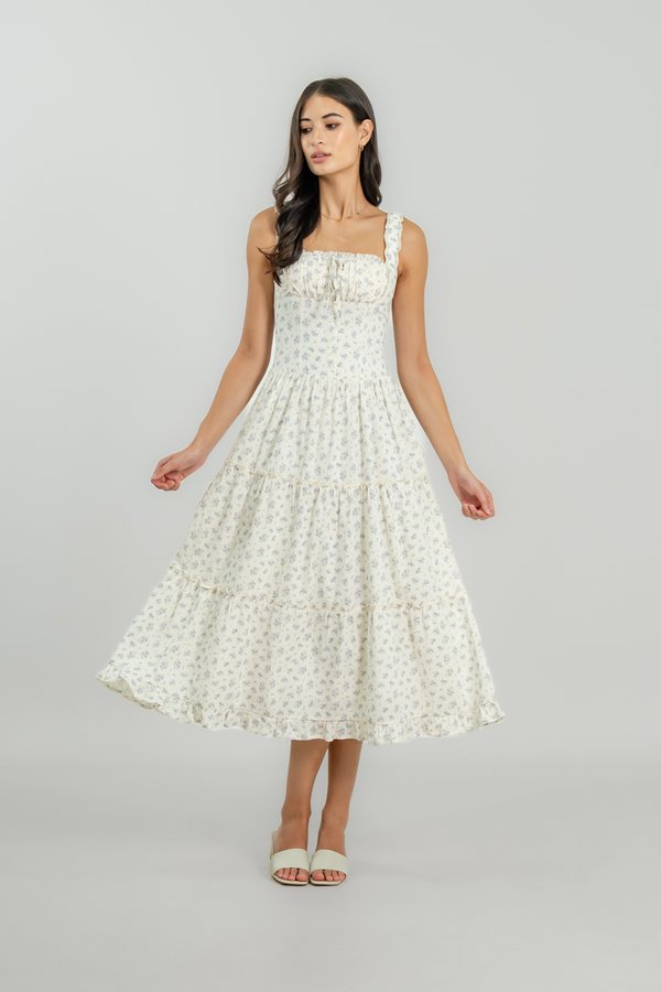 Judith Dress in Periwinkle Floral