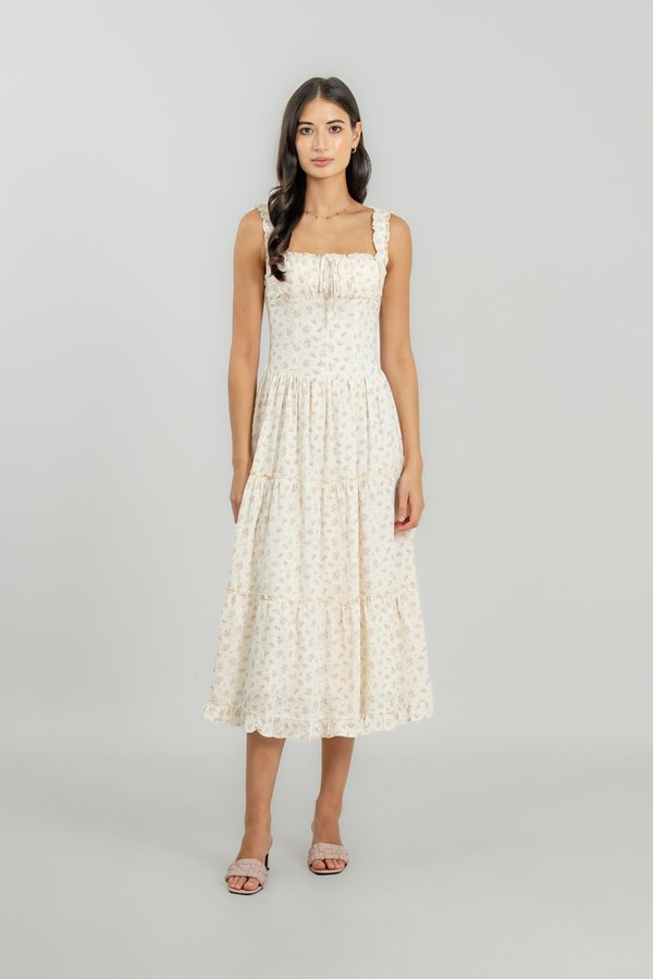 Judith Dress in Pink Floral