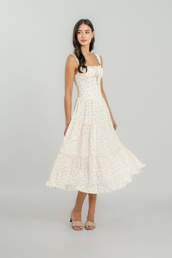 Judith Dress in Pink Floral