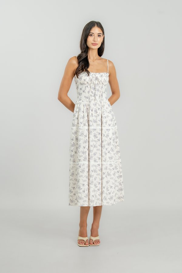 Penny Dress in Graphite Floral