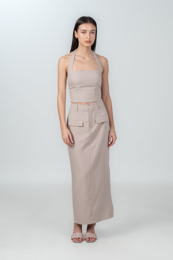 Mona Skirt in Taupe