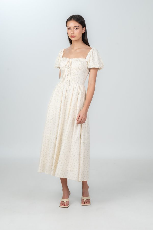 Paola Dress in Blue Floral