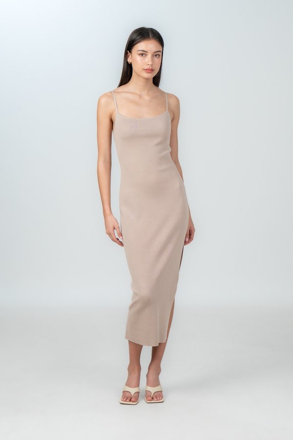 Celline Dress in Tan