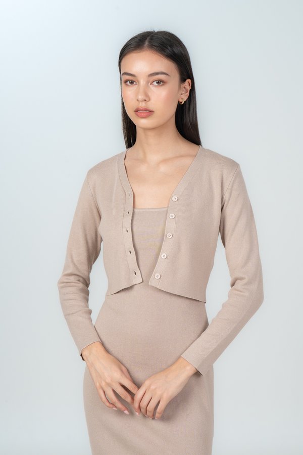 Cinna Cardigan in Tan