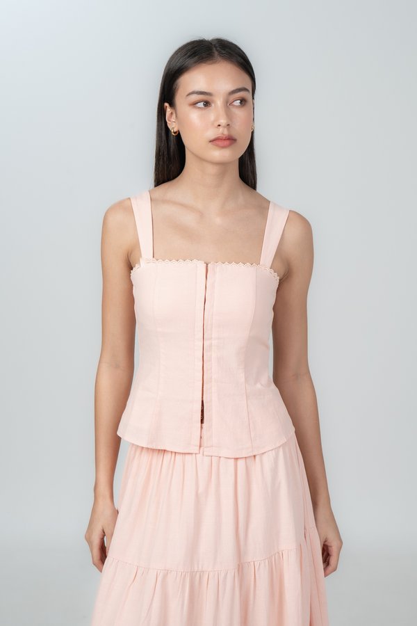 Loretta Top in Peach