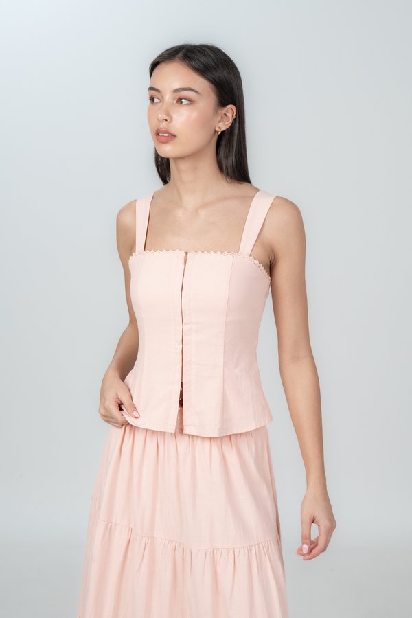 Loretta Top in Peach