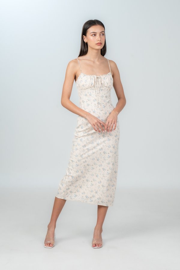Enola Dress in Blue Floral