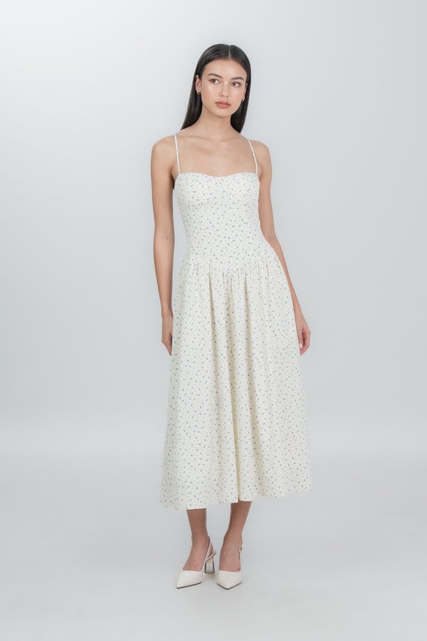 Arianne Dress in Cream Floral