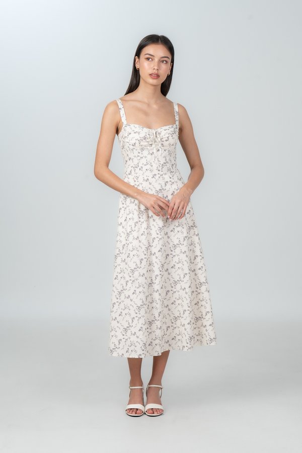 Tasha Dress in Graphite Floral