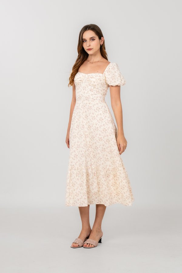 Holly Dress in Pink Floral