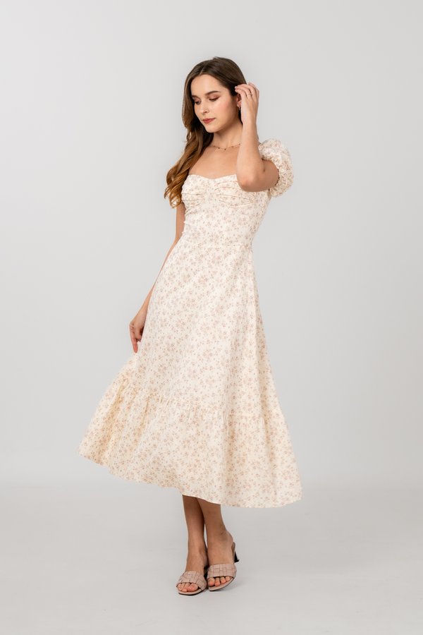 Holly Dress in Pink Floral