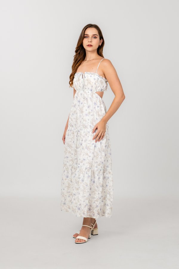 Athena Dress in Periwinkle Floral