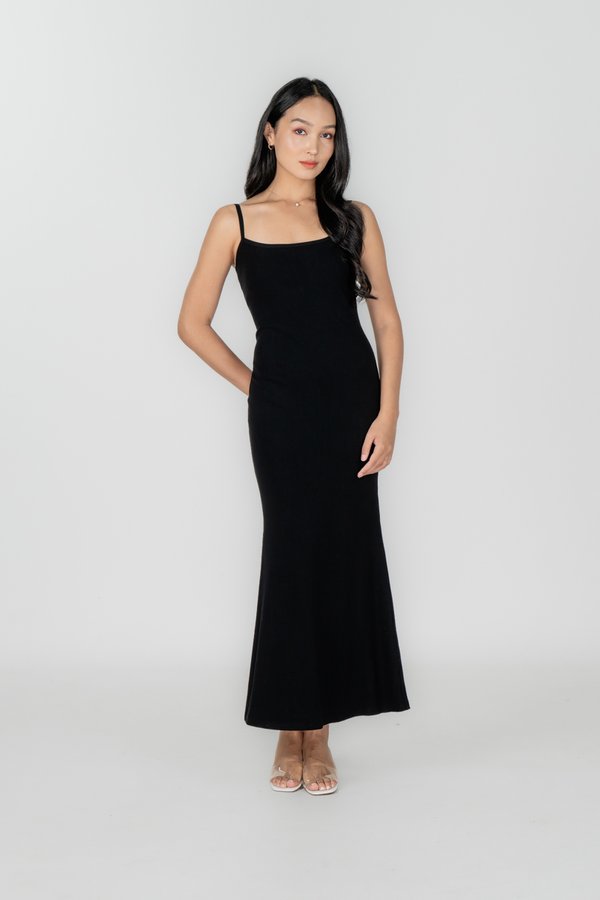 Valencia Dress in Ebony