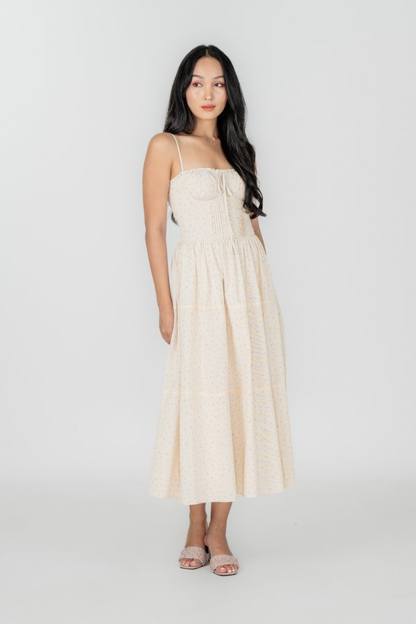 Penny Dress in Pinstripe Floral