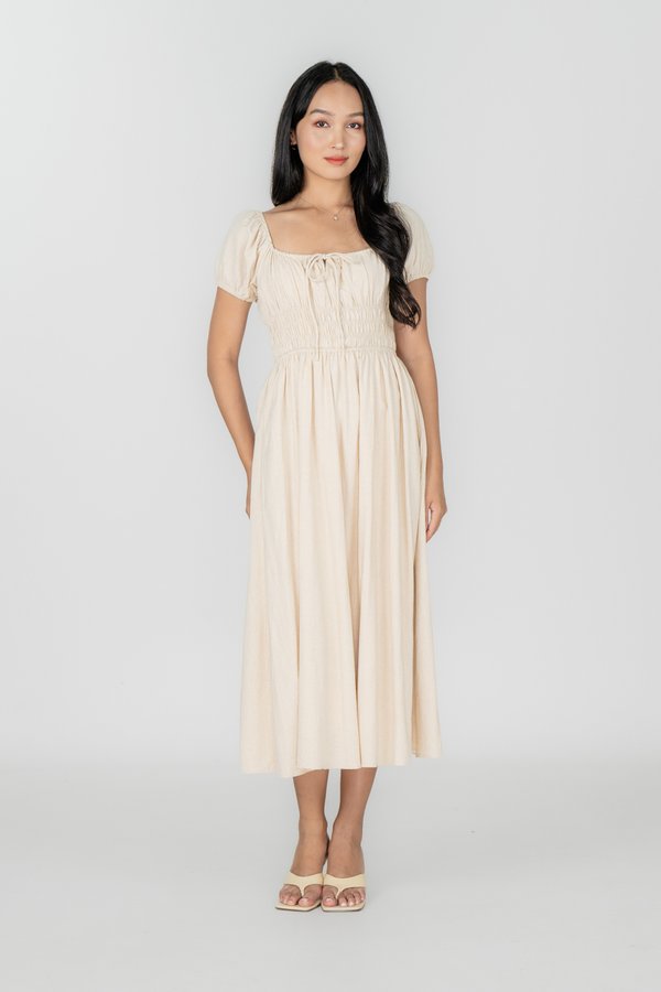 Brea Dress in Oat Milk
