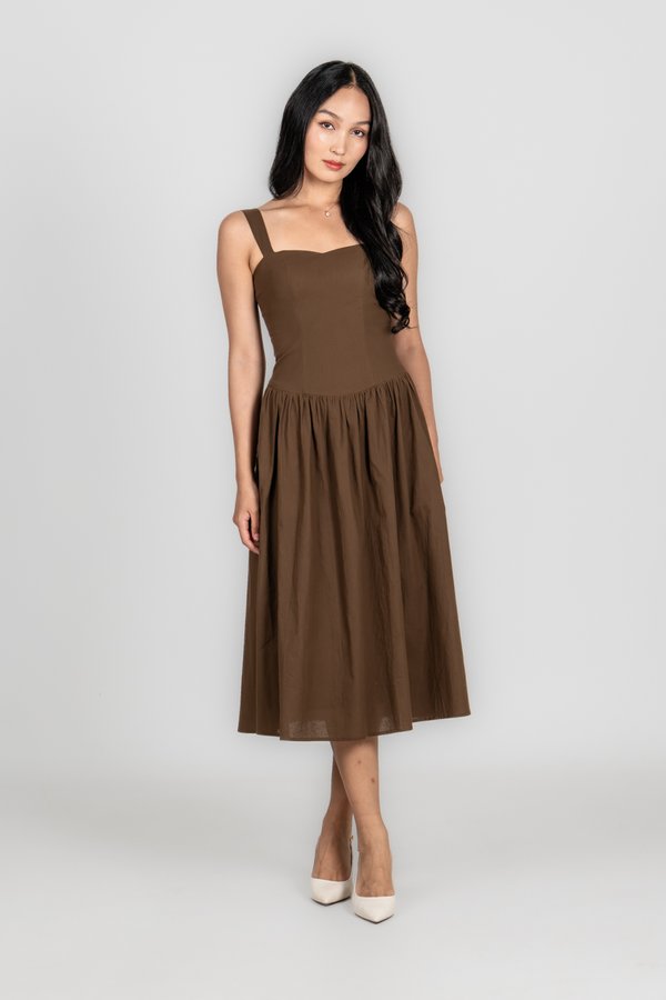 Valerie Dress in Chocolate