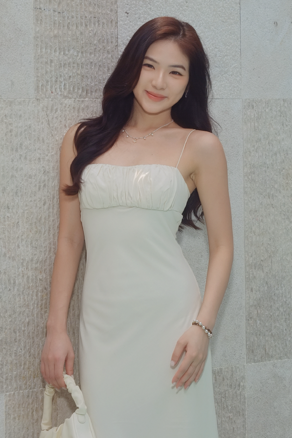 Natalie Dress in Oat Milk