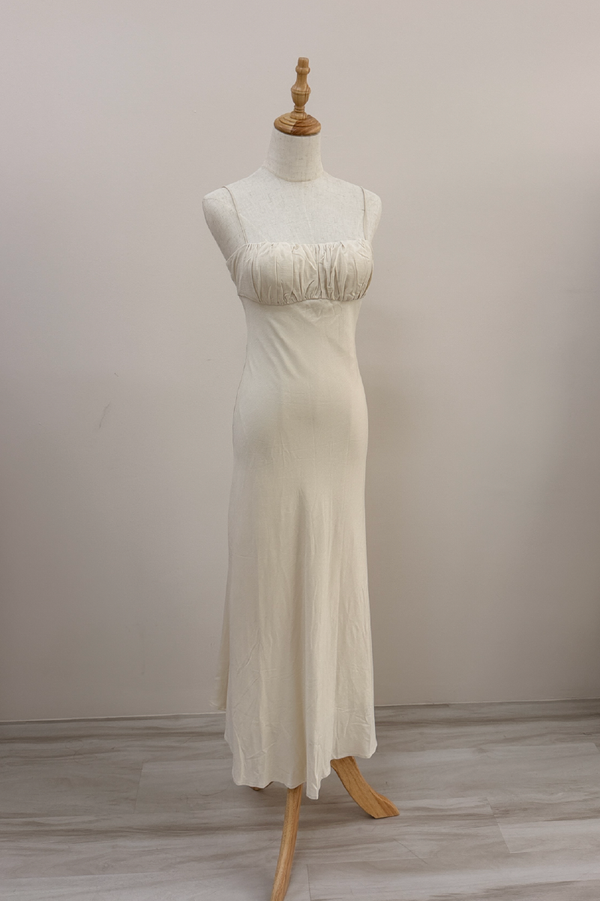 Natalie Dress in Oat Milk