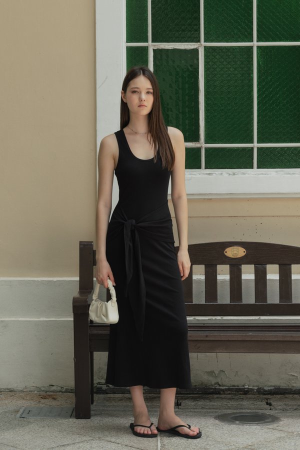 Clarisse Dress in Soft Black