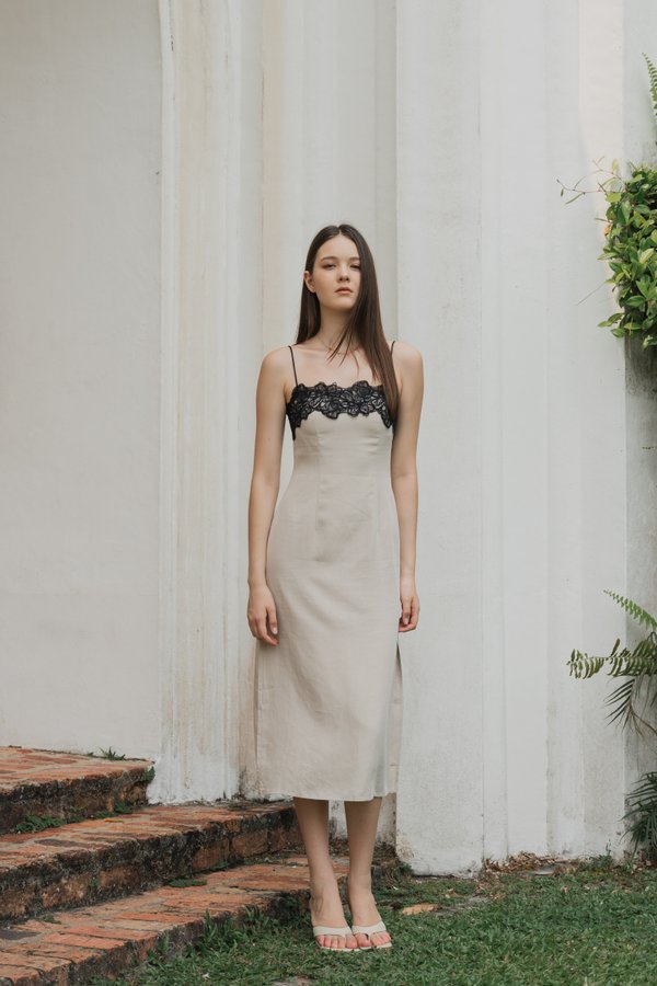 Seraphine Dress in Greige